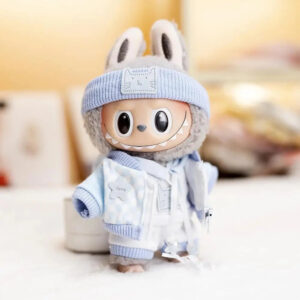 Labubu Clothes - Handmade Baby Blue Cosy outfit with Accessories