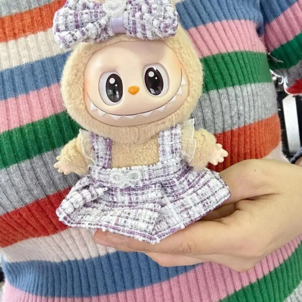 Labubu Clothes - Handmade Heart Dress Outfit with Accessories