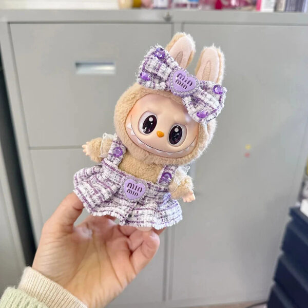 Labubu Clothes - Handmade Heart Dress Outfit with Accessories