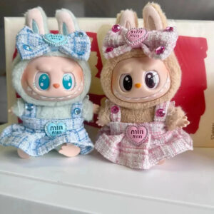 Labubu Clothes - Handmade Heart Dress Outfit with Accessories