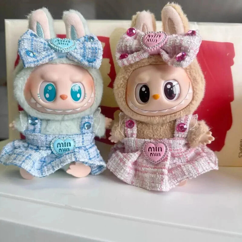Labubu Clothes - Handmade Heart Dress Outfit with Accessories