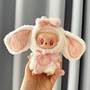 Labubu Clothes - Handmade Kawaii Bunny Overalls Outfit