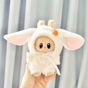 Labubu Clothes - Handmade Kawaii Bunny Overalls Outfit
