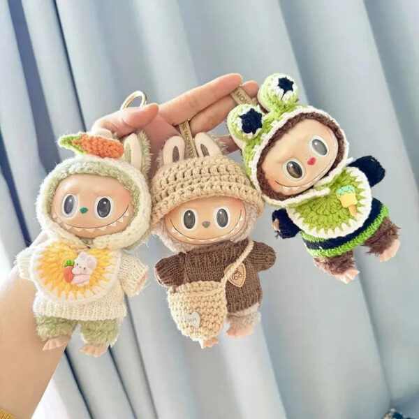 Labubu Clothes - Handmade Labubu Crochet Animal outfits