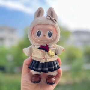 Labubu Clothes - Handmade Labubu School Uniform Outfit with Accessories