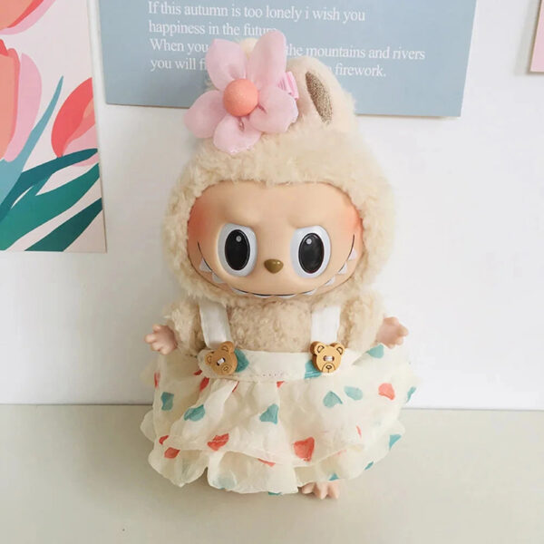 Labubu Clothes - Handmade Sakura Bear Dress Outfit
