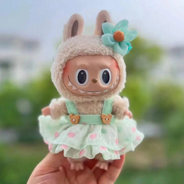Labubu Clothes - Handmade Sakura Bear Dress Outfit
