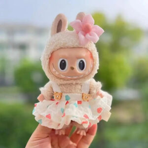 Labubu Clothes - Handmade Sakura Bear Dress Outfit