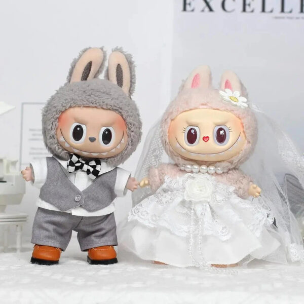 Labubu Clothes - Handmade wedding Marriage couple Outfit